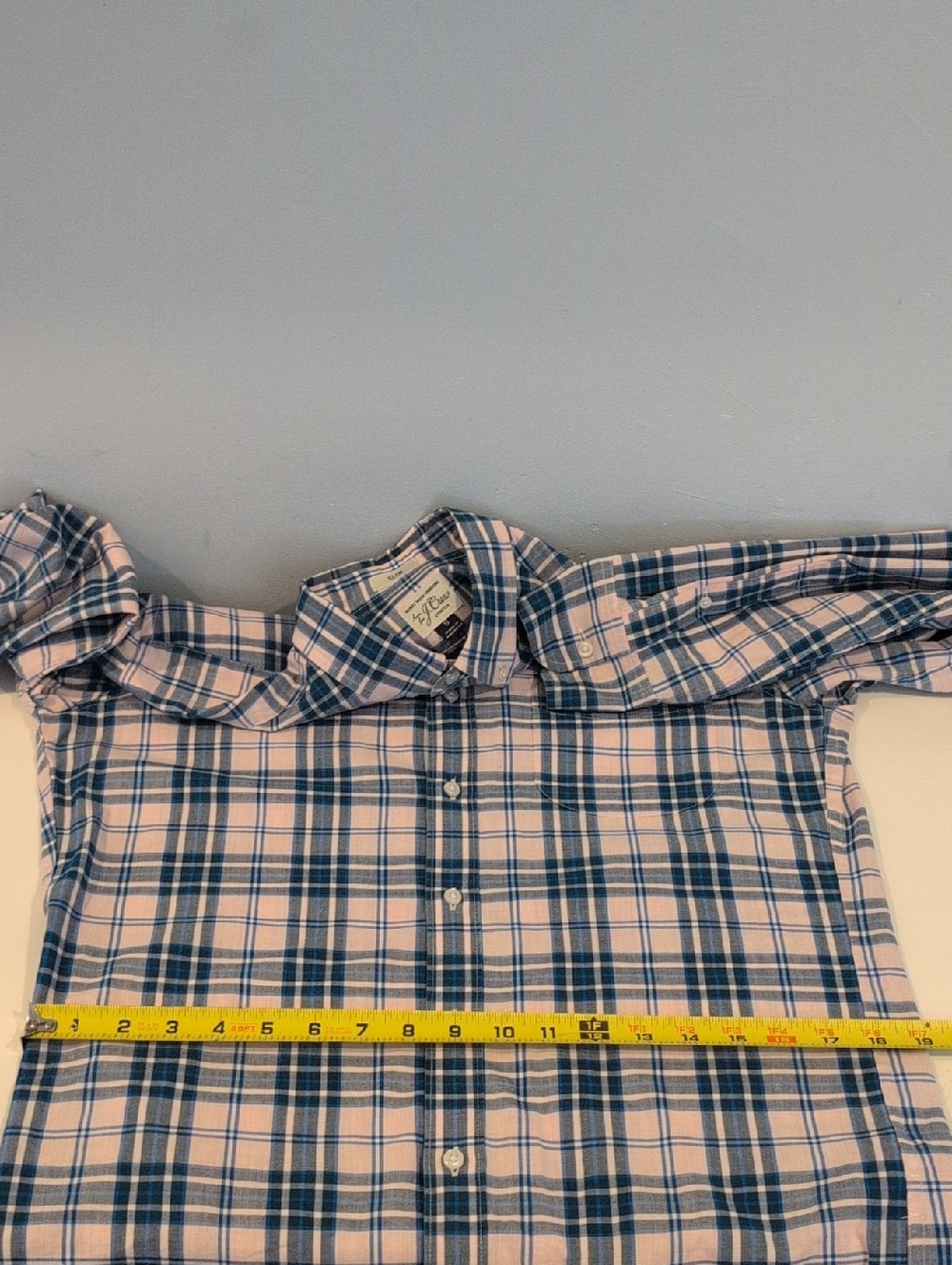 J. Crew Men's Small Slim Fit Stretch Long Sleeve Button Down Shirt Style #H4737 - Picture 9 of 14
